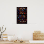 Fenster mit Szenen Poster (Küche)