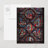 Fenster mit Szenen Postkarte (Vorne/Hinten)