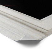 Fenster mit weißer Leiste mit Anzeige Poster (Ecke)