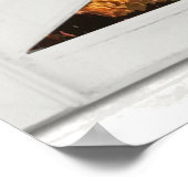 Fenster "Mountain Sunrise View Trompe l'oeil Imita Poster (Ecke)