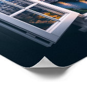 Fenster nach Paris Poster (Ecke)