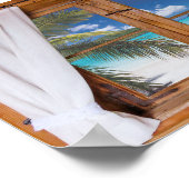 Fenster Ocean Beach Tropical Imitate Ansicht Poster (Ecke)