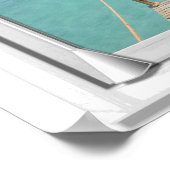 Fenster "Ocean View Imitate" mit Blinden Poster (Ecke)