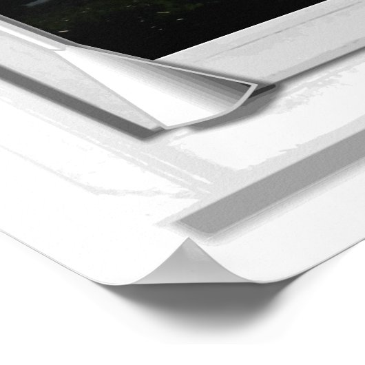 Fenster "Ocean View Imitate" mit Blinds Poster (Ecke)