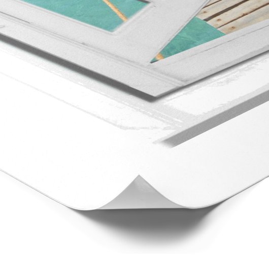 Fenster "Ocean View Imitate" Poster (Ecke)