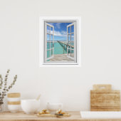 Fenster "Ocean View Imitate" Poster (Küche)