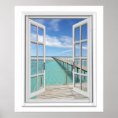Fenster "Ocean View Imitate" Poster (Vorne)
