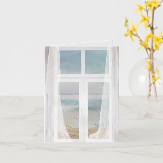Fenster "Ocean View" Karte (Gelbe Blume)