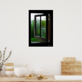 Fenster öffnen poster (Küche)