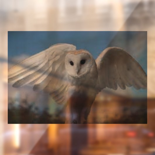 FENSTER "OWL IN FLIGHT" FENSTERAUFKLEBER (Blatt 2)