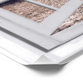 Fenster "Palm Trees Ocean View Fake" Poster (Ecke)