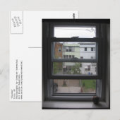 Fenster Postkarte (Vorne/Hinten)
