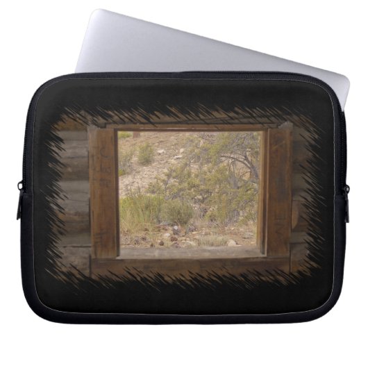 Fenster "Protokollkabine" Laptopschutzhülle (Vorderseite)