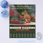 Fenster-Reinigungs-Geschäftsblatt Flyer (Einzeln)