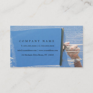 Fenster-Reinigungs-Service für Höhen-Gebäude-Ka Visitenkarte