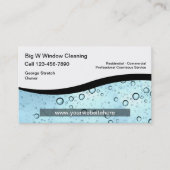 Fenster-Reinigungs-Visitenkarten Visitenkarte (Vorderseite)