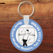 Fenster Repariert das Firmendesign. Schlüsselanhänger (Vorderseite)