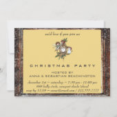 *~* Fenster Rustikales FOTO AP20 Weihnachtsfeierta Einladung (Rückseite)