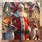 Fenster "Santa and Reindeer" Fensteraufkleber (Blatt 2)