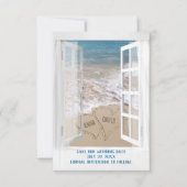 Fenster "Save the Date Open Beach" Karte (Vorderseite)