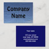 Fenster-Schirm Visitenkarte (Vorne/Hinten)