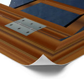 Fenster "Snowy Mountain Imitats" Poster (Ecke)