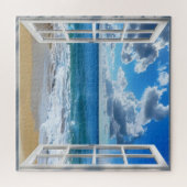 Fenster "Sonniges Meer" Puzzle (Horizontal)