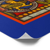 Fenster St. Joseph's Dream Stached Glass Chartres Poster (Ecke)