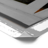 Fenster T-Rex Dinosaur Sunset View Imitate Poster (Ecke)