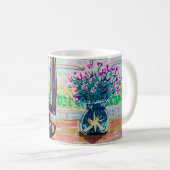 Fenster Tee und Blumen Kaffeetasse (VorderseiteRechts)