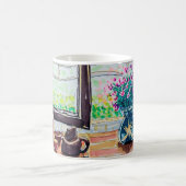 Fenster Tee und Blumen Kaffeetasse (Mittel)