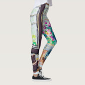 Fenster Tee und Blumen Leggings (Rechts)