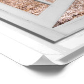 Fenster "Tropische Palmen am Strand mit Blick auf  Poster (Ecke)