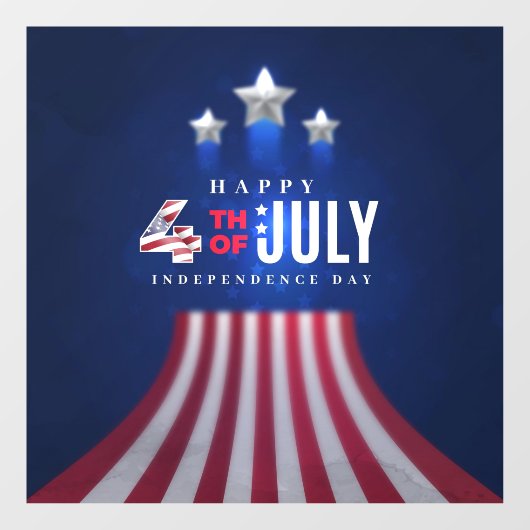 Fenster "Unabhängigkeitstag" Fensteraufkleber (Blatt)