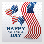 Fenster "Unabhängigkeitstag" Fensteraufkleber (Blatt)