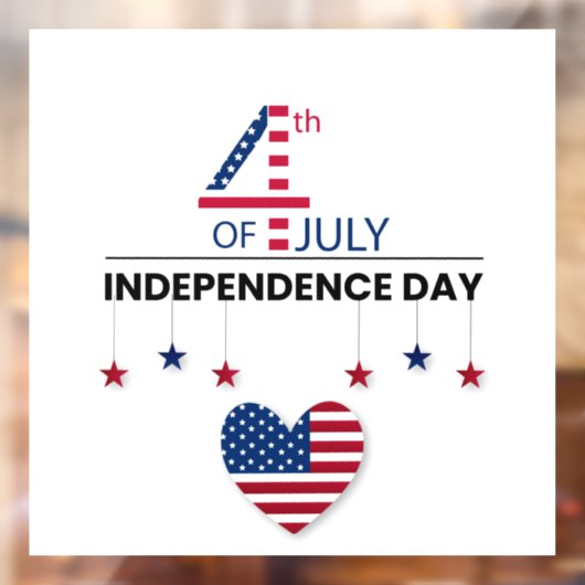 Fenster "Unabhängigkeitstag" Fensteraufkleber (Blatt 2)