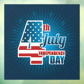 Fenster "Unabhängigkeitstag" Fensteraufkleber (Blatt 3)