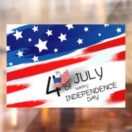 Fenster "Unabhängigkeitstag" Fensteraufkleber