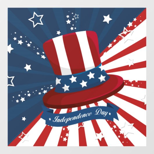 Fenster "Unabhängigkeitstag" Fensteraufkleber (Blatt)