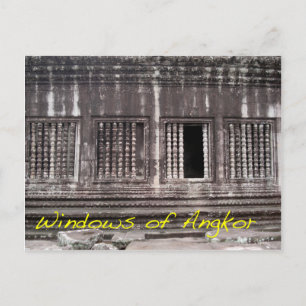 Fenster von Angkor Postkarte