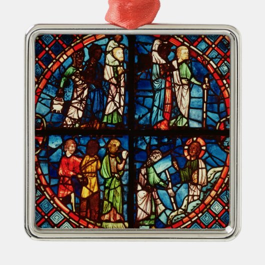 Fenster von der Kapelle der Jungfrau Silbernes Ornament (Vorne)