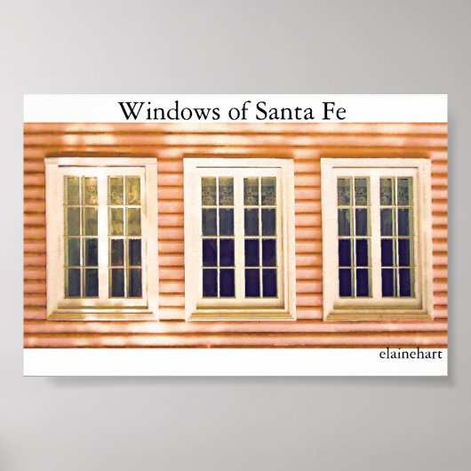Fenster von Santa Fe Poster (Vorne)
