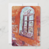 Fenster von Vincent van Gogh's Studio am Asyl Einladung (Vorderseite)