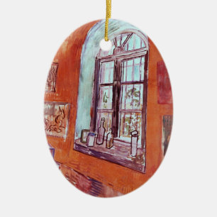 Fenster von Vincent van Gogh's Studio am Asyl Keramik Ornament