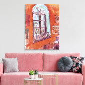 Fenster von Vincent van Gogh's Studio am Asyl Leinwanddruck (Insitu (Wohnzimmer))