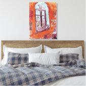 Fenster von Vincent van Gogh's Studio am Asyl Leinwanddruck (Insitu (Schlafzimmer))