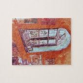 Fenster von Vincent van Gogh's Studio am Asyl Puzzle (Horizontal)