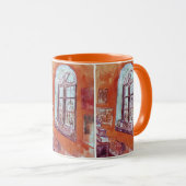 Fenster von Vincent van Gogh's Studio am Asyl Tasse (VorderseiteRechts)