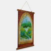 Fenster Wandteppich Mit Holzrahmen (Gewinkelt)