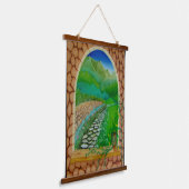 Fenster Wandteppich Mit Holzrahmen (Gewinkelt)